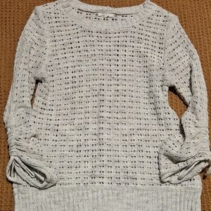 Maurices Light Gray Crew Neck Sweater